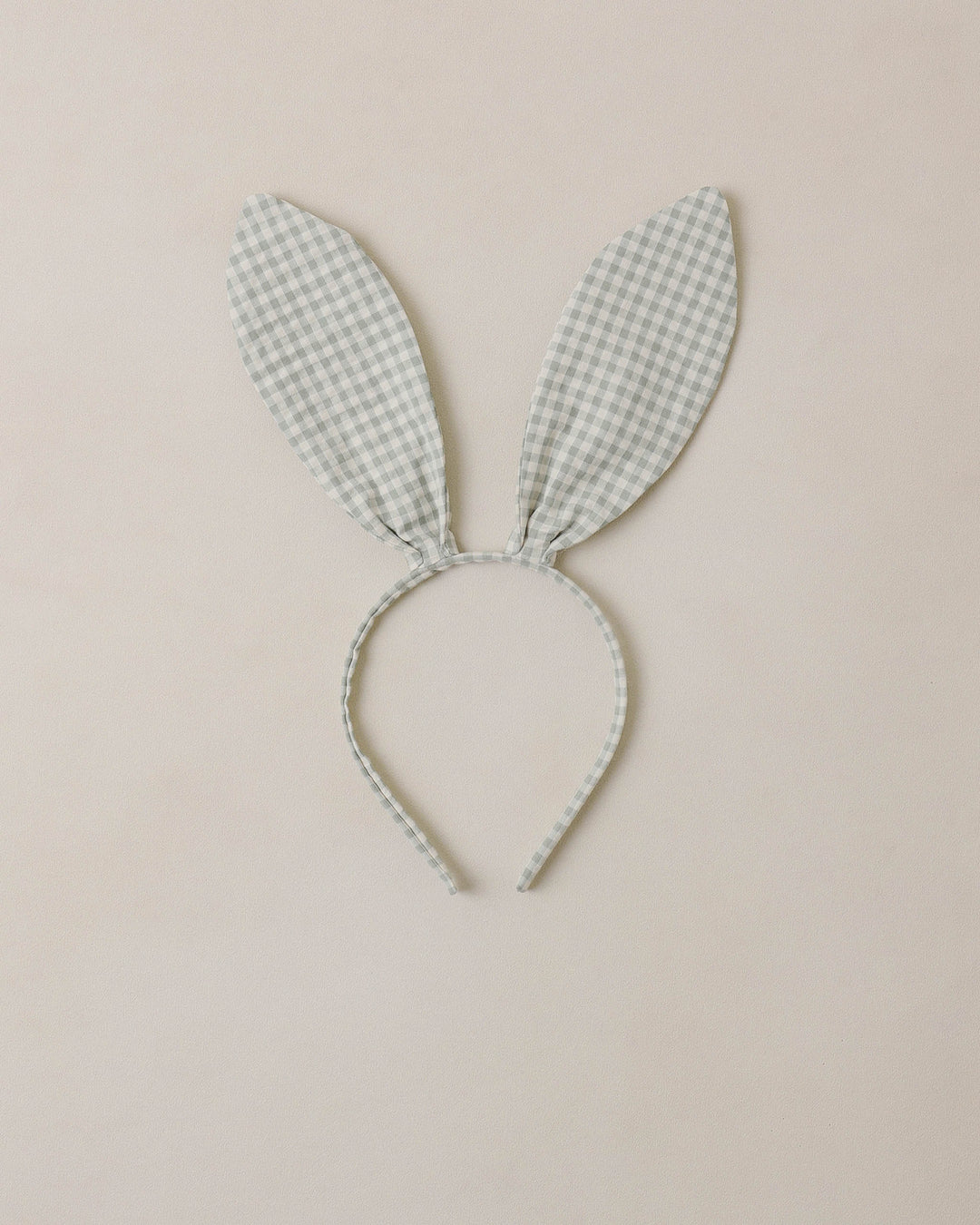 Bunny Headband, Eucalyptus Check
