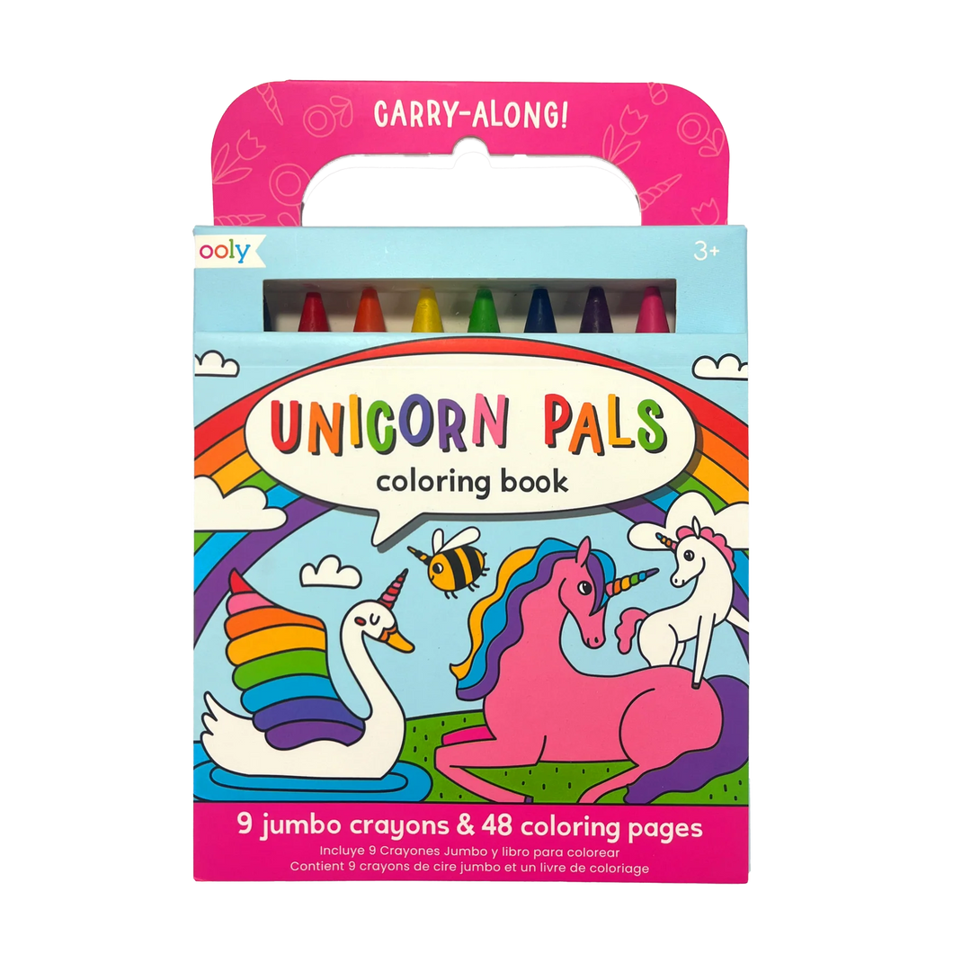 Carry Along Crayon & Coloring Book Kit - Unicorn Pals