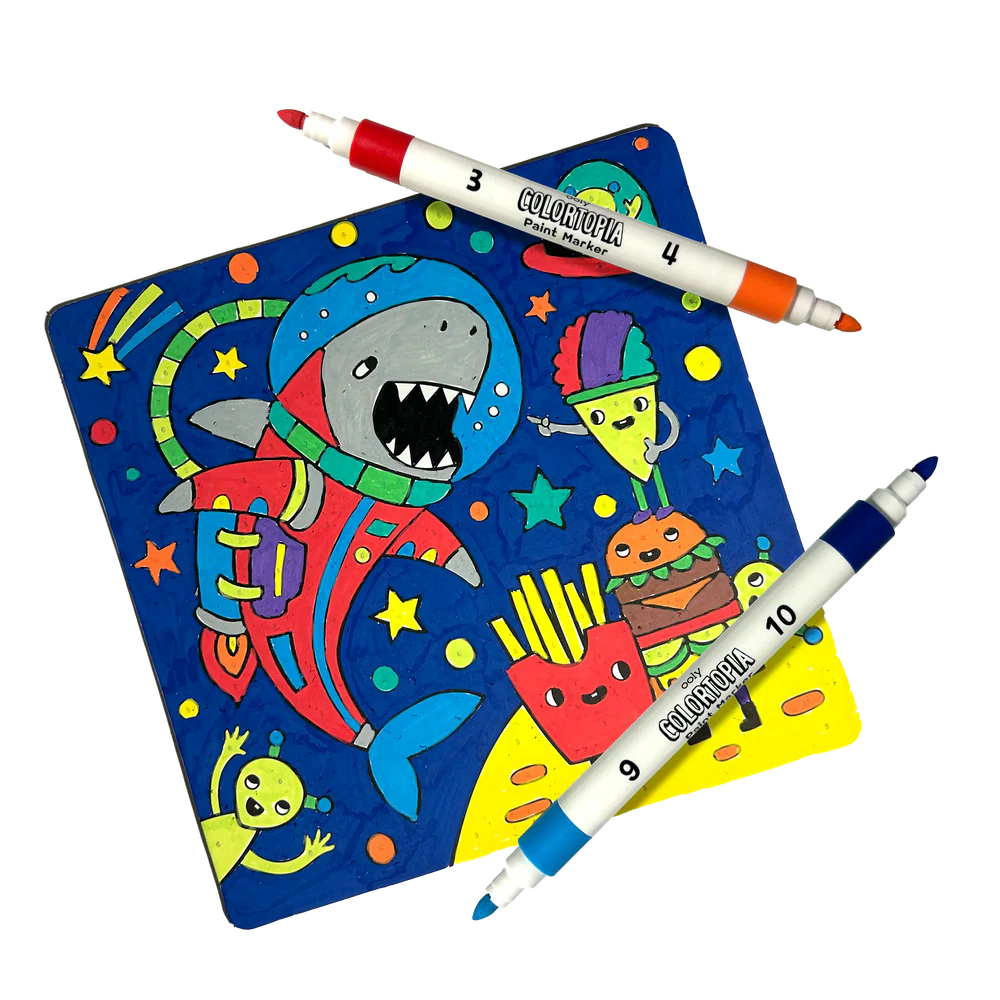 Colortopia Color by Number Paint Marker Kit - Epic Adventure