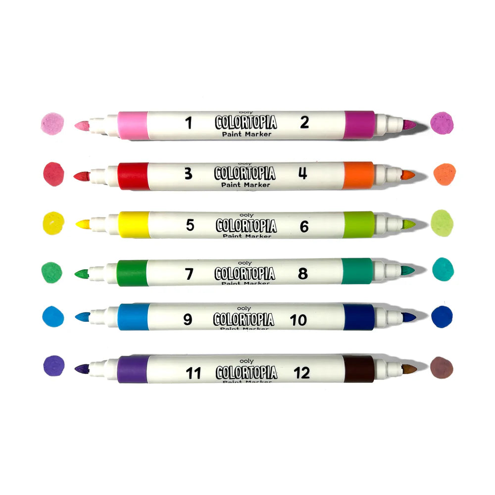 Colortopia By Number Paint Marker Kit - Unicorn Funland