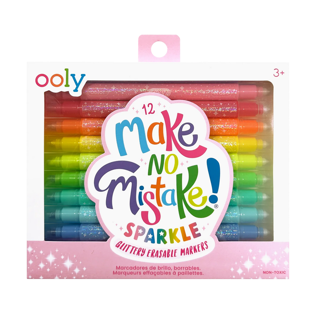 Make No Mistake! Sparkle Glittery Erasable Markers