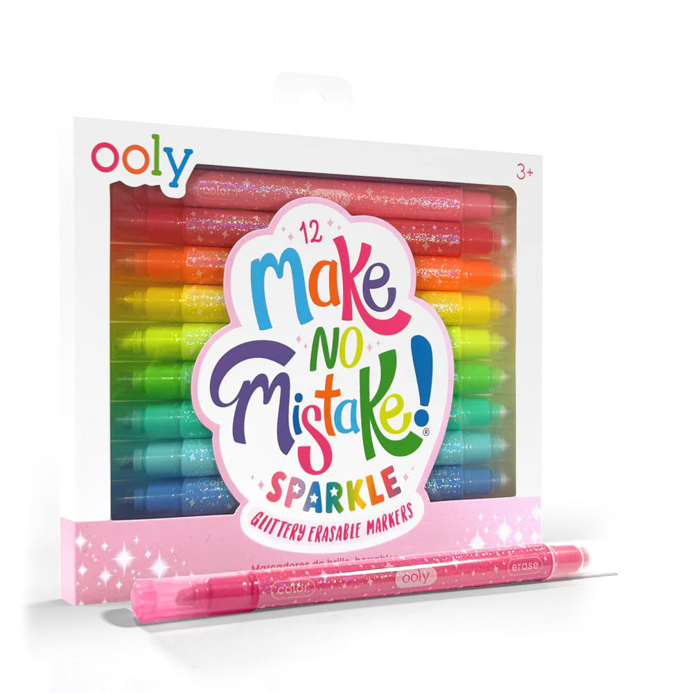 Make No Mistake! Sparkle Glittery Erasable Markers