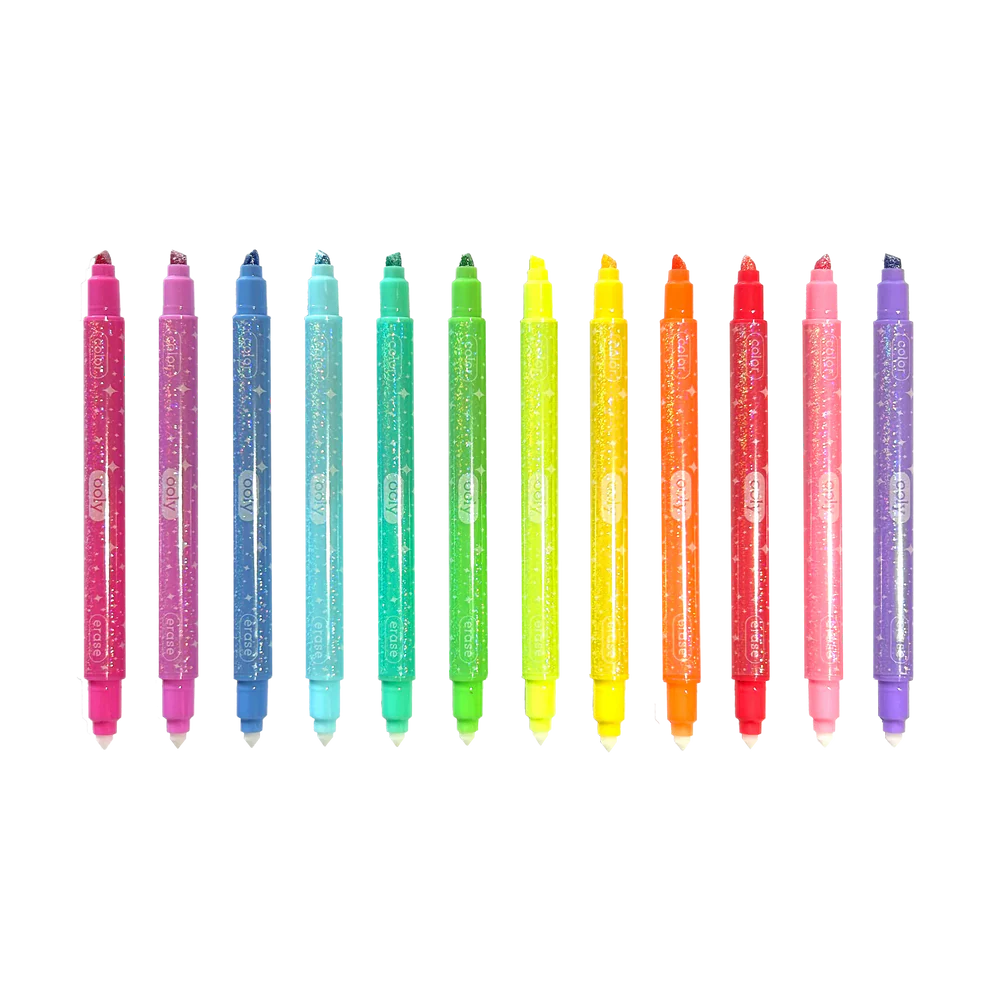 Make No Mistake! Sparkle Glittery Erasable Markers