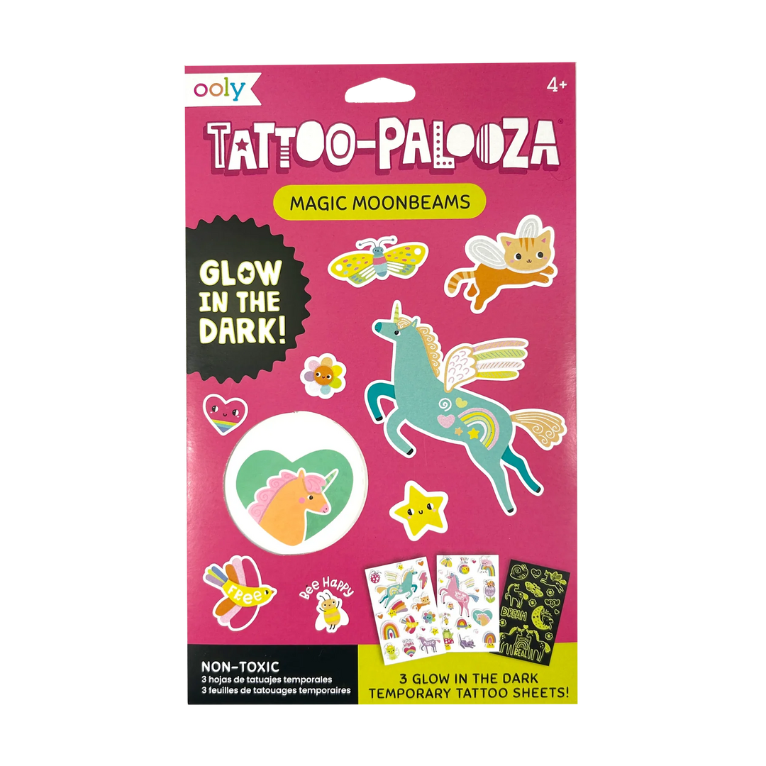 Tattoo-Palooza Glow in the Dark Temporary Tattoos - Magic Moonbeams
