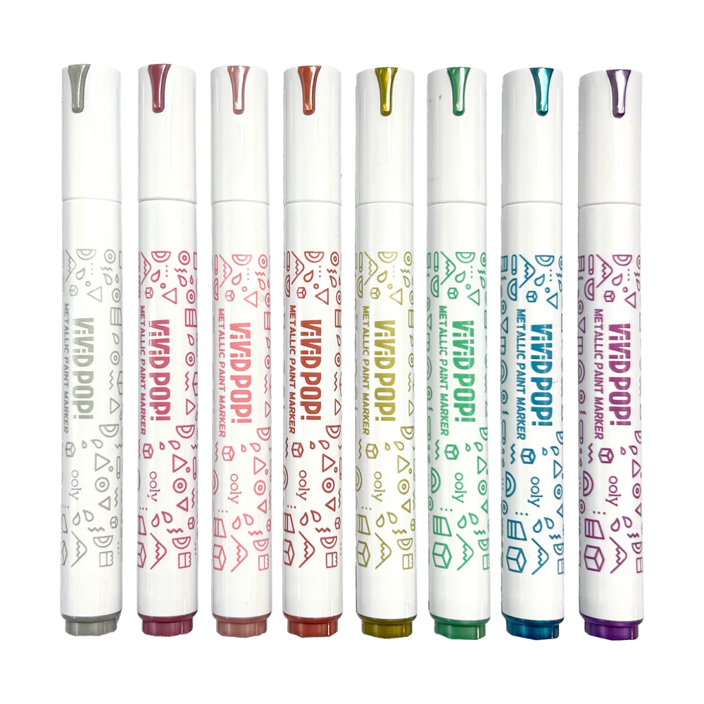 Vivid Pop! Opaque Water-Based Paint Markers-Metallic