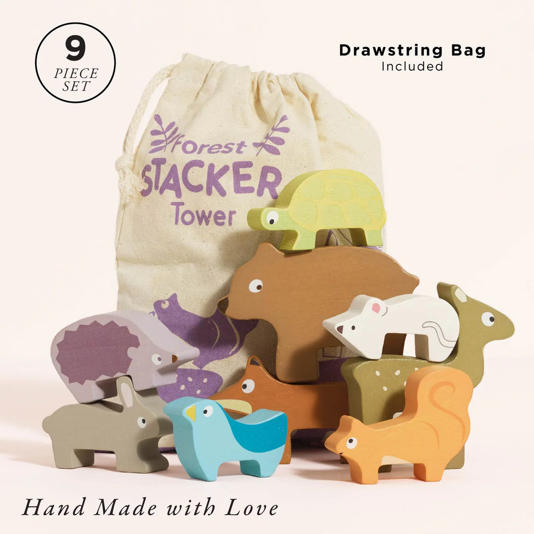 Woodland Stacking, Forest Animals & Bag