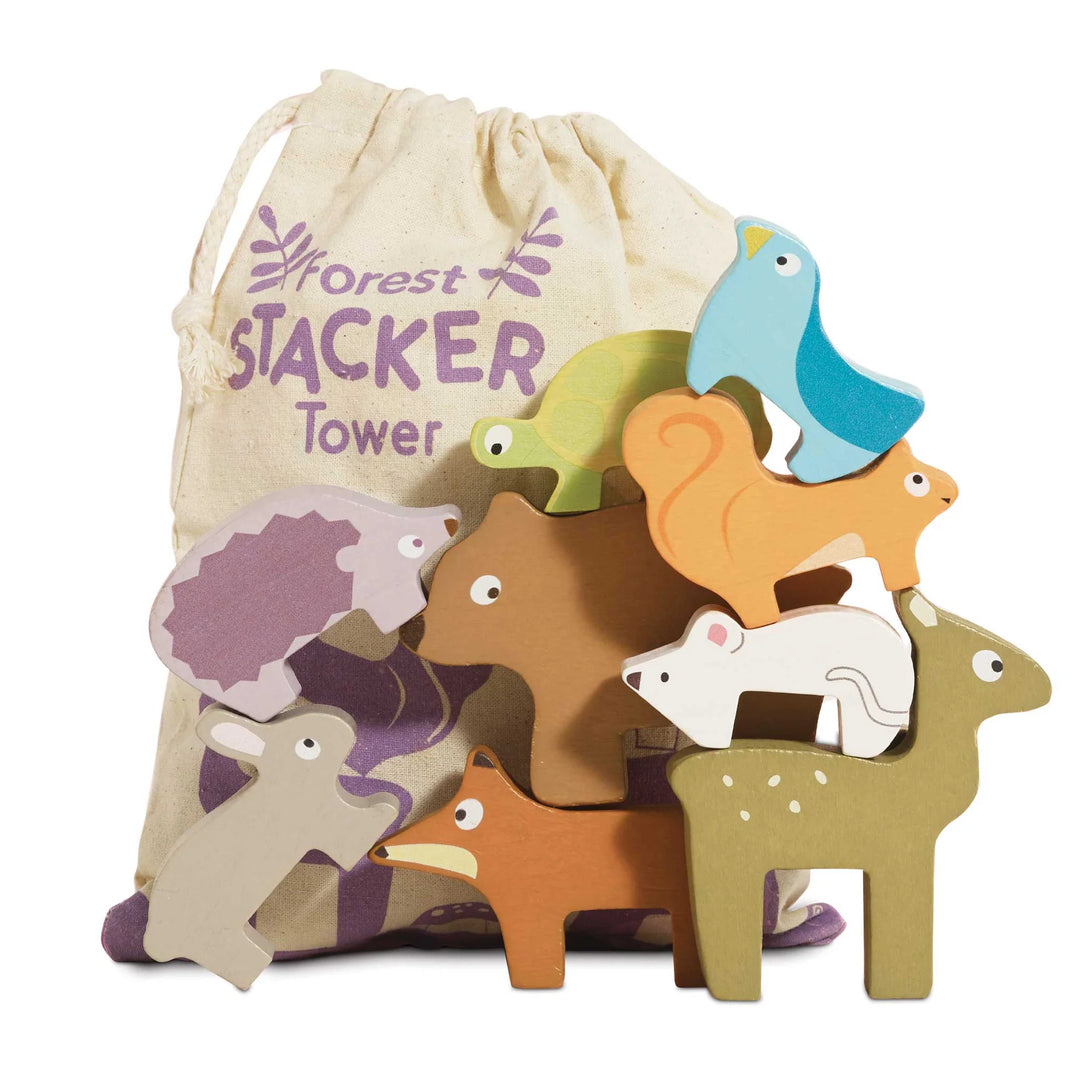 Woodland Stacking, Forest Animals & Bag