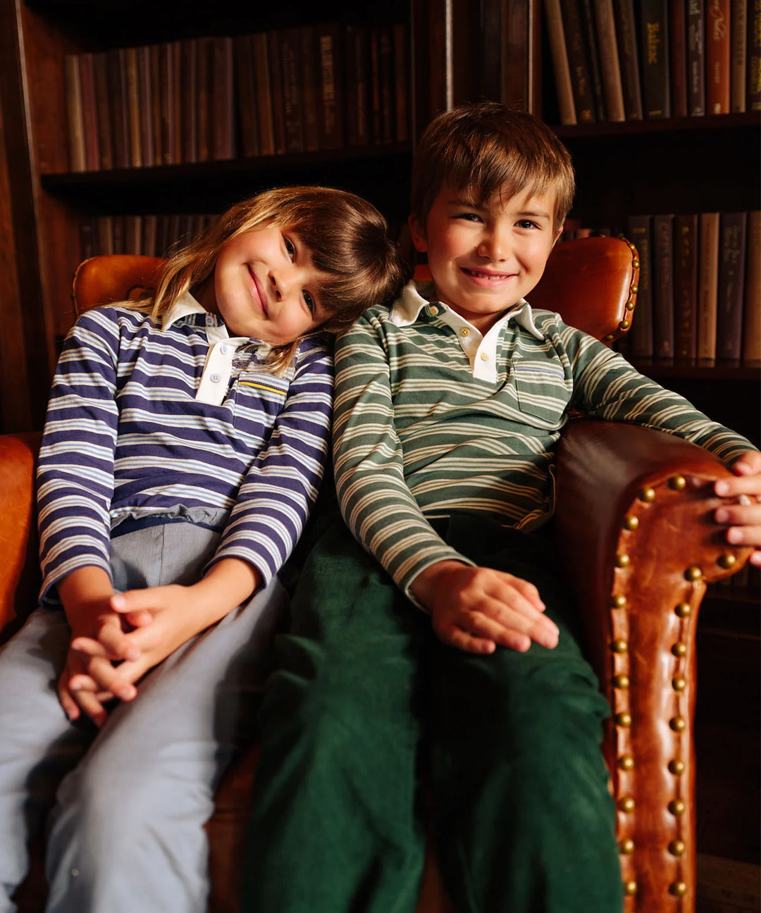 Parker Polo, Pine Twin Stripe