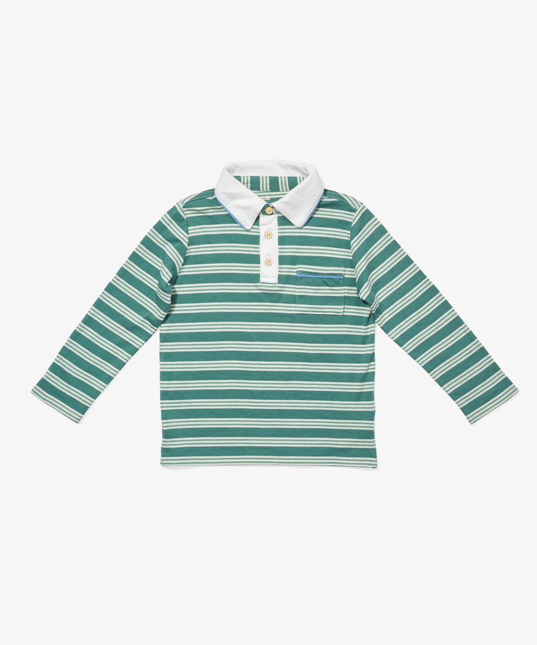 Parker Polo, Pine Twin Stripe