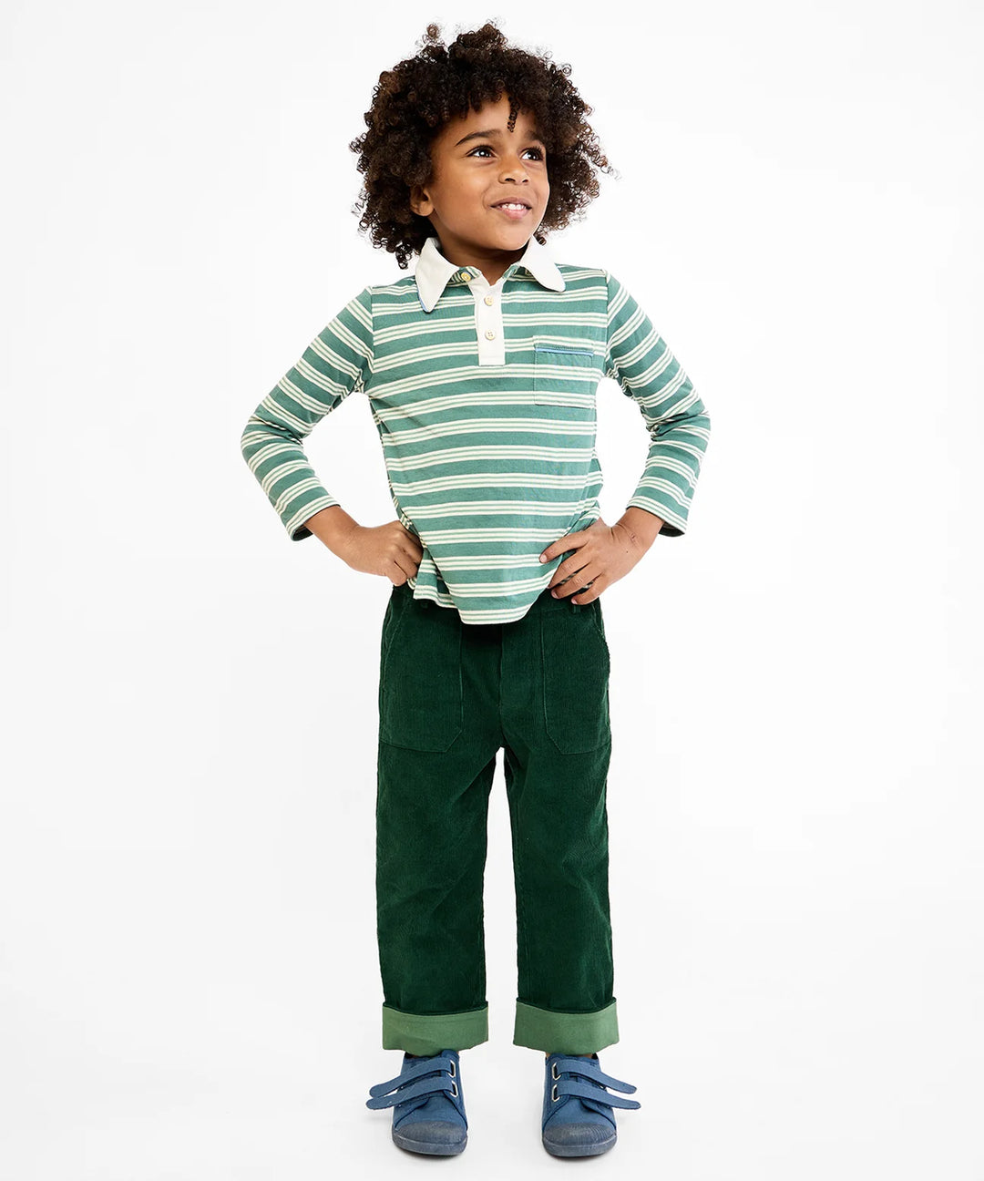 Parker Polo, Pine Twin Stripe