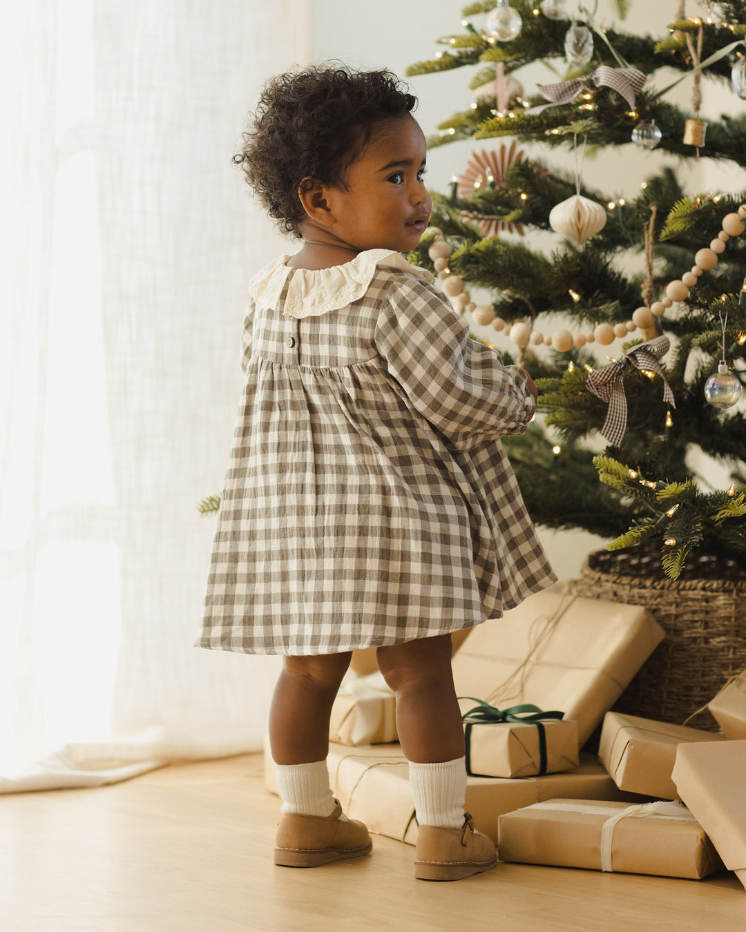 Callie Dress, Forest Check