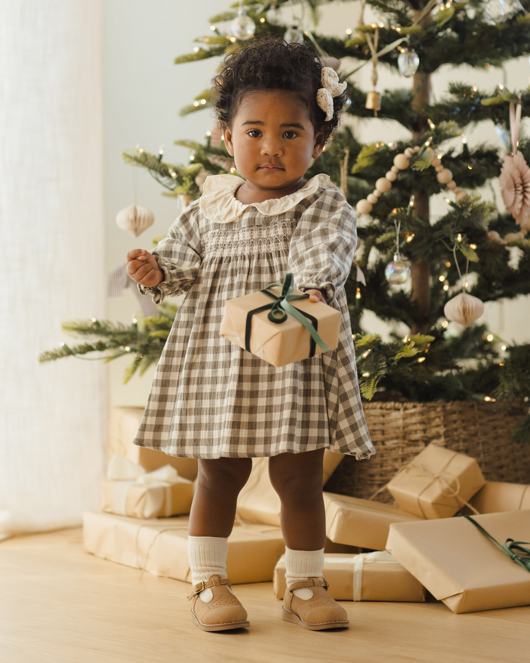 Callie Dress, Forest Check