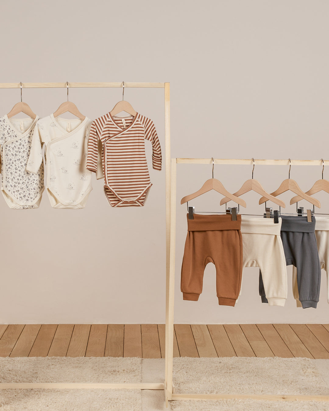 Baby Pant Set - Cinnamon + Natural