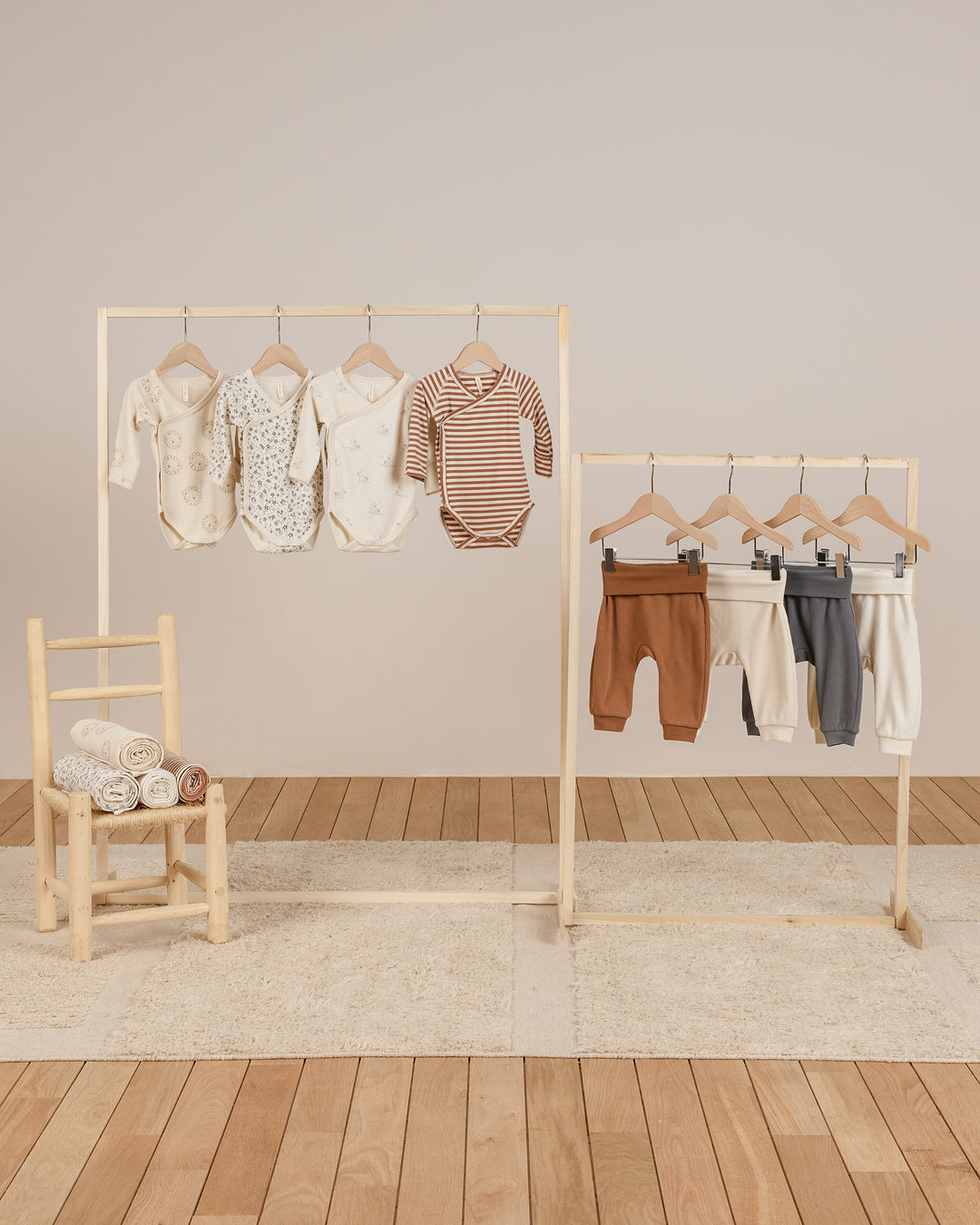 Baby Pant Set - Cinnamon + Natural