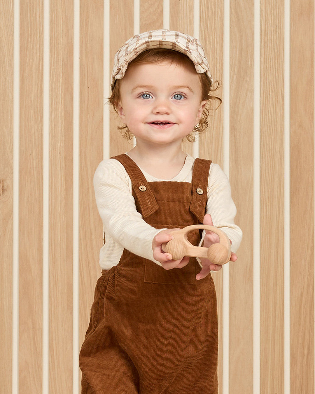 Corduroy Baby Overalls, Cinnamon