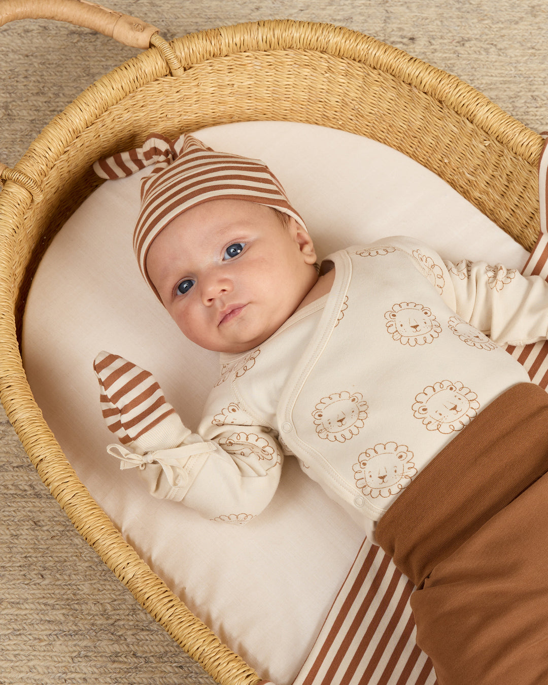 Baby Pant Set - Cinnamon + Natural