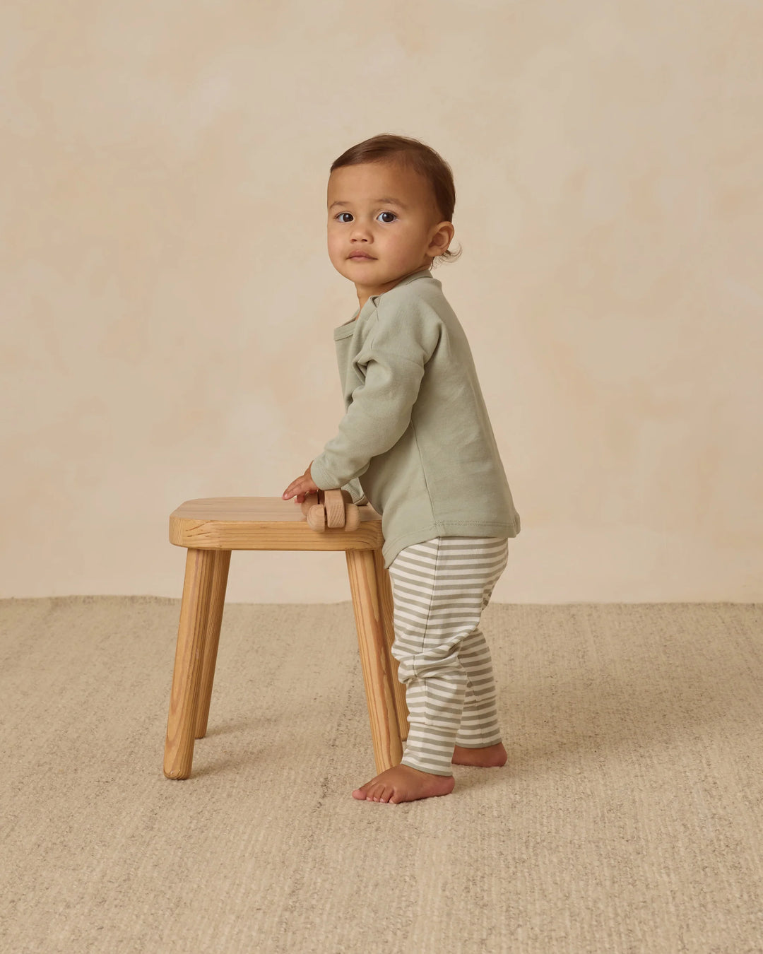 Drawstring Pant, Fern Stripe