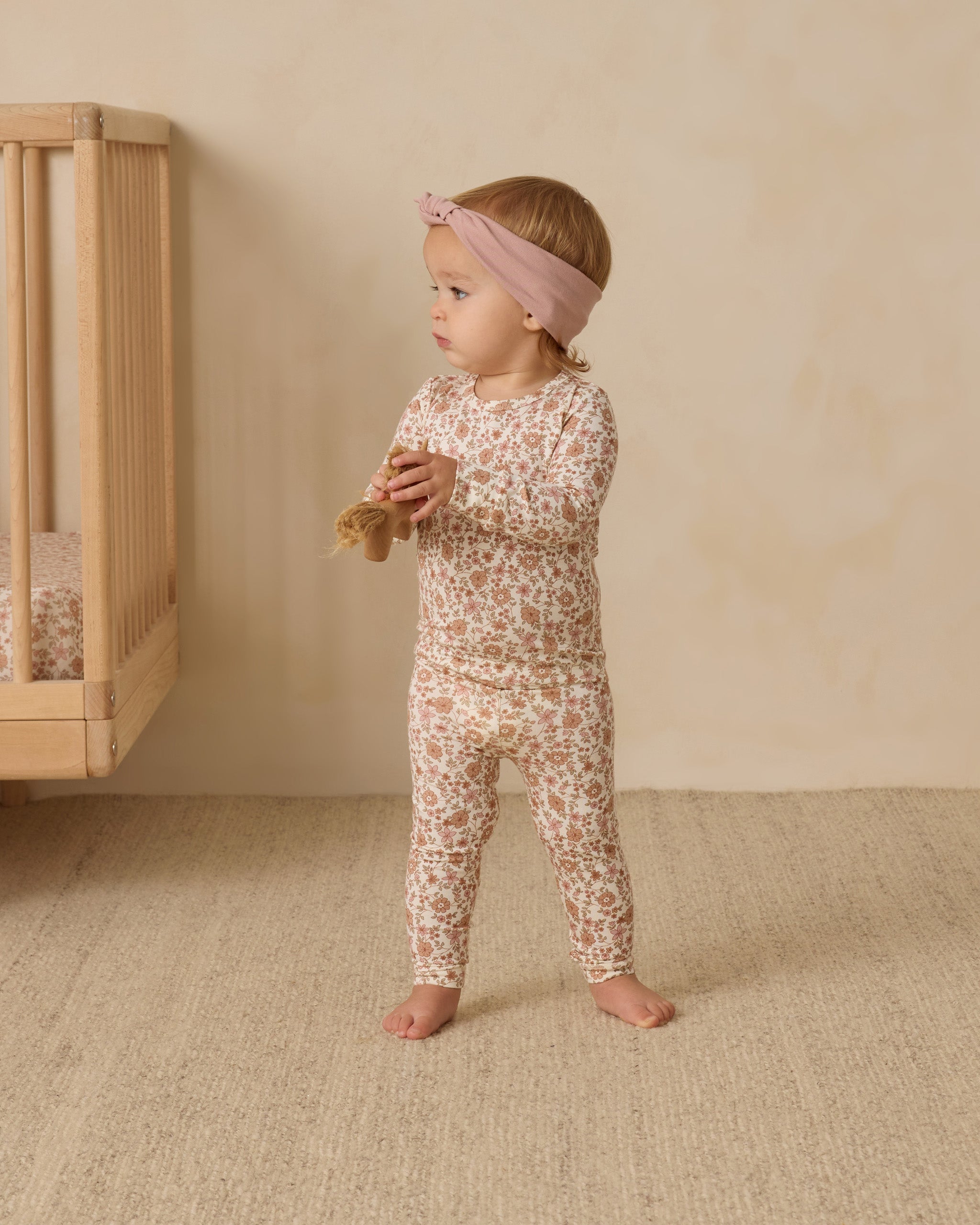 badmamajamaページ Quincy Mae Bamboo Pajama Set, Bloom | BlackBear Children's