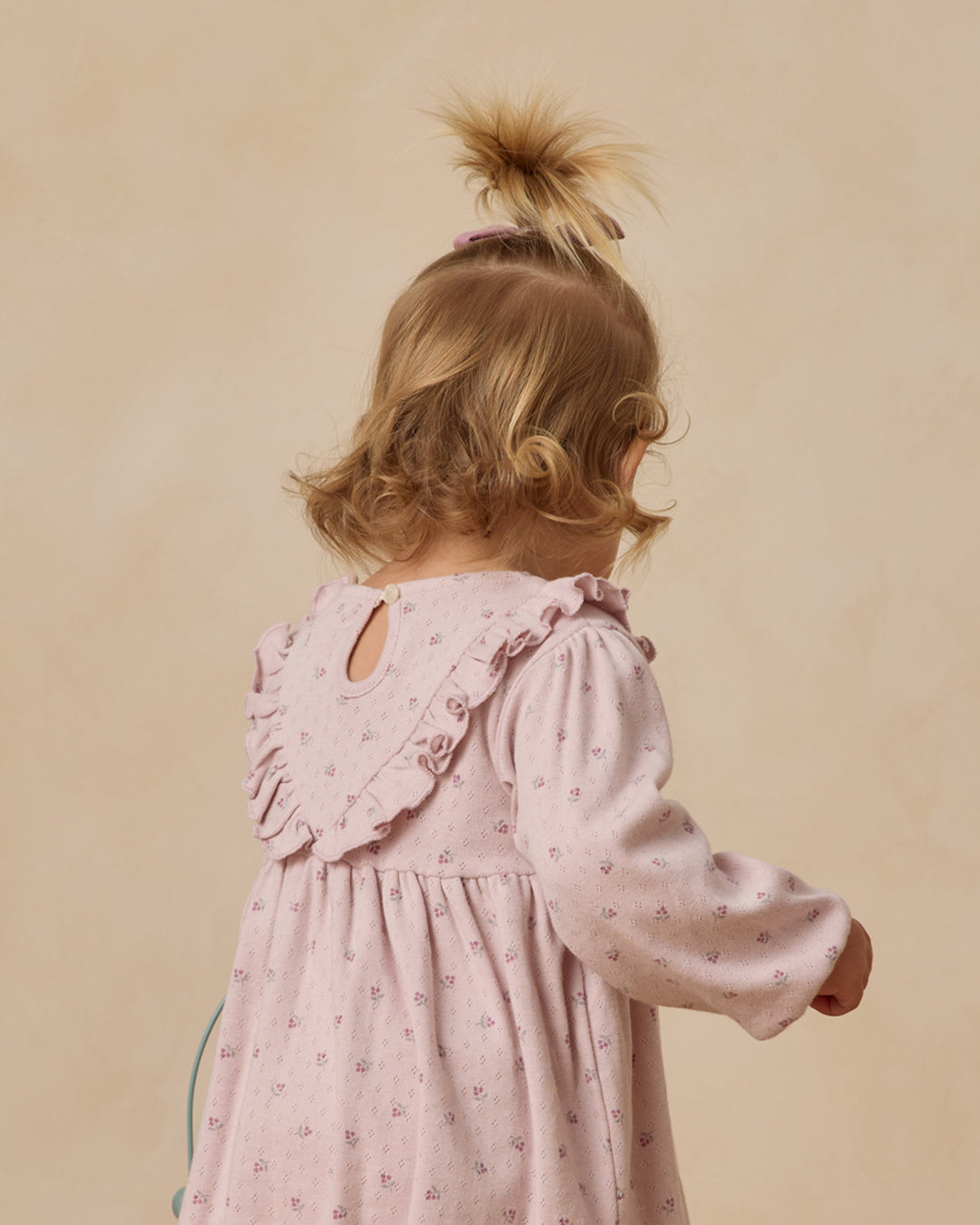 Ruffle Collar Jersey Dress, Garden
