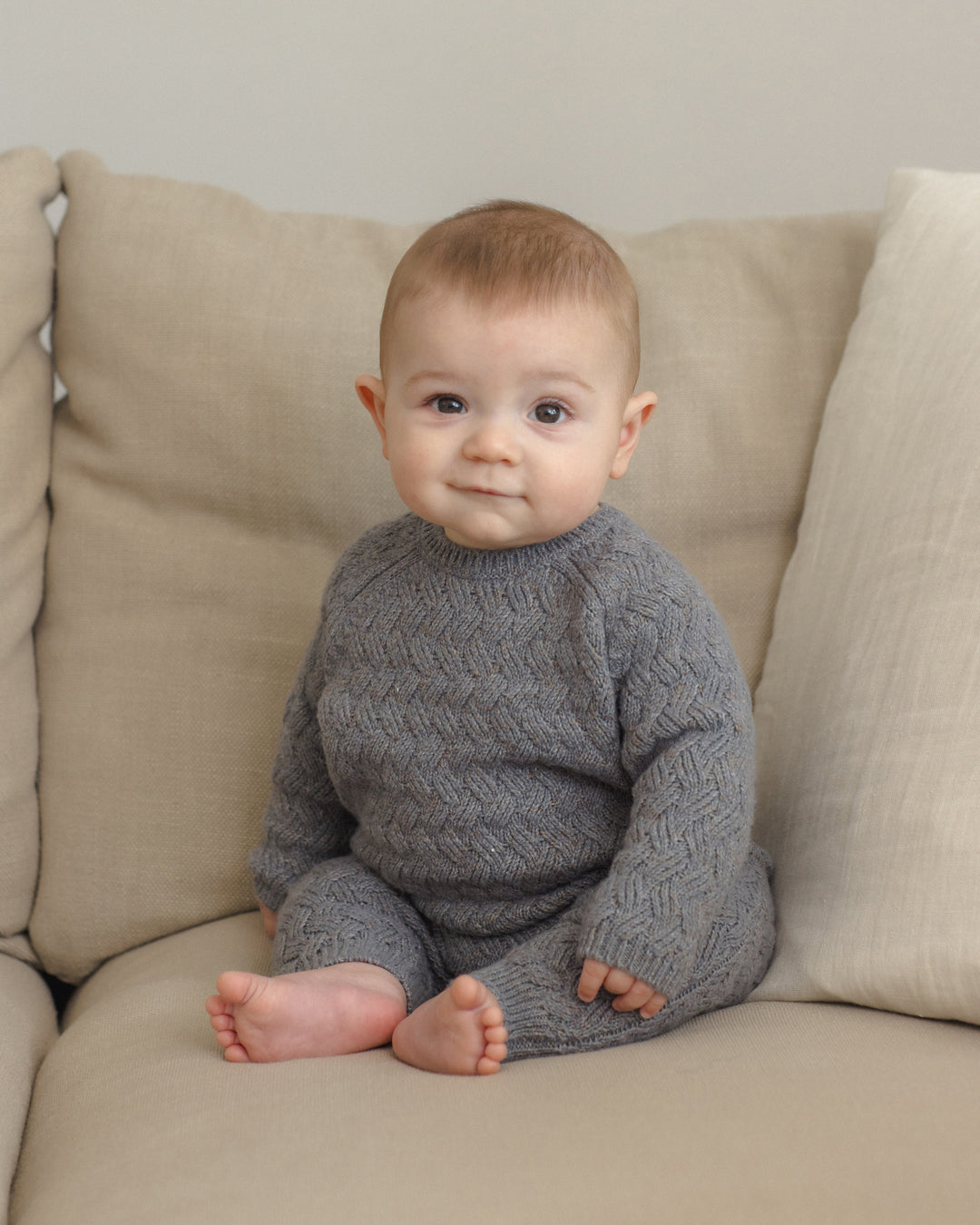 Knit Pant, Heathered Slate