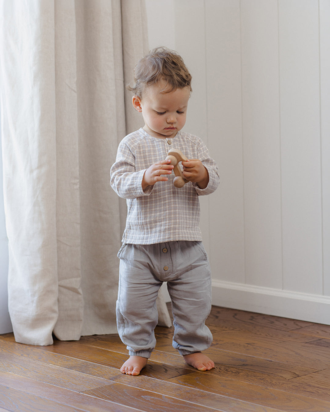 Zion Shirt, Blue Gingham