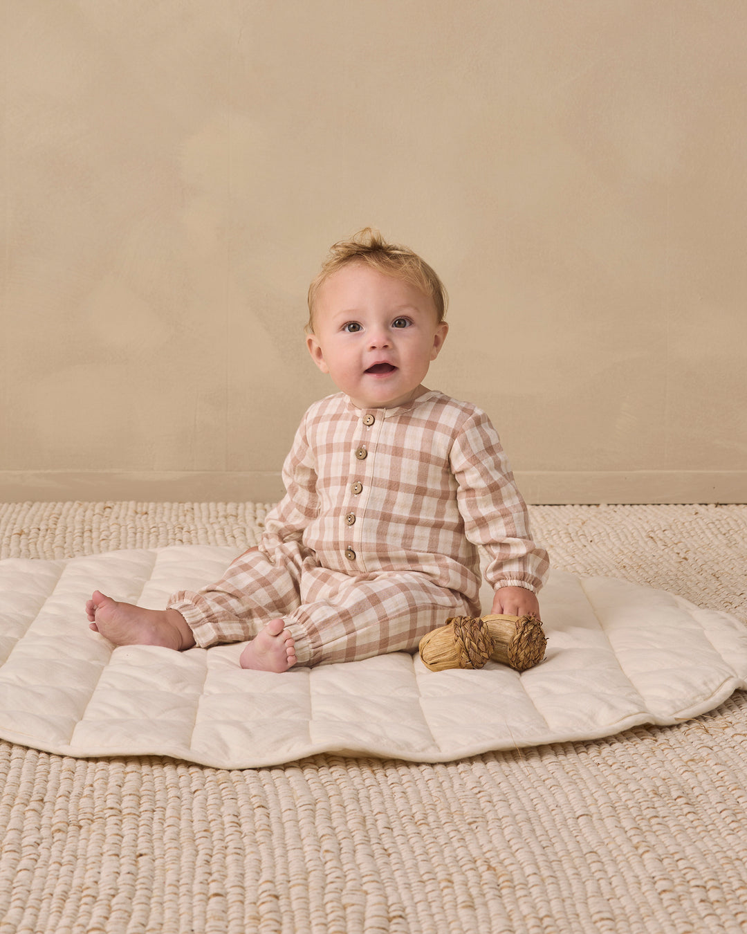 Woven Jumpsuit, Rustic Plaid