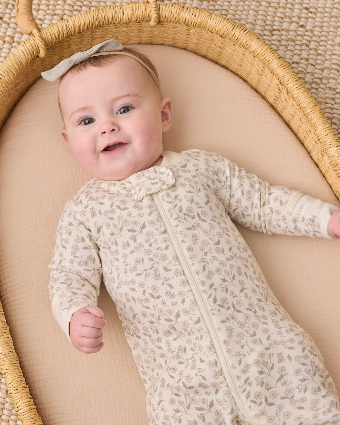 Zip L/S Sleeper Footie, Floret
