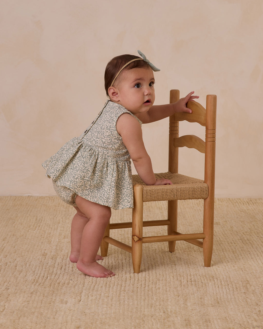 Skirted Tank Romper, Green Garden