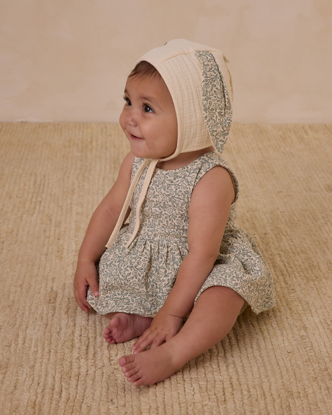 Skirted Tank Romper, Green Garden