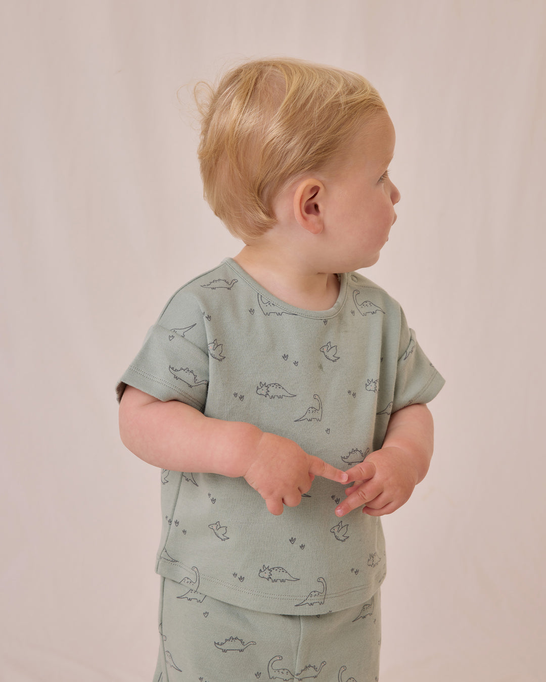 Jersey Tee + Pant Set, Dino