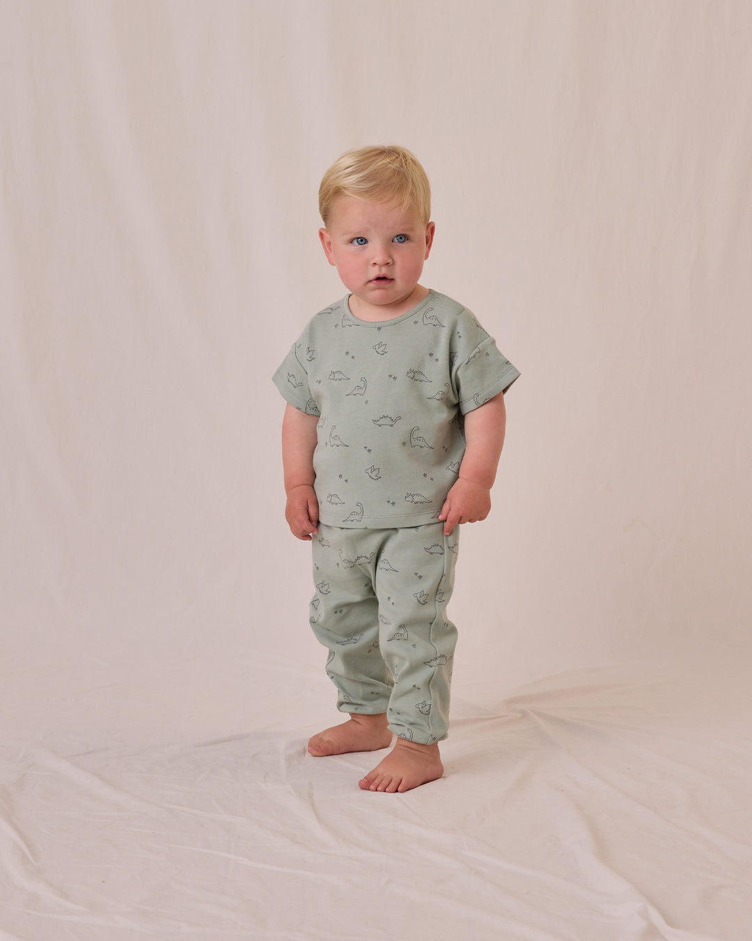 Jersey Tee + Pant Set, Dino