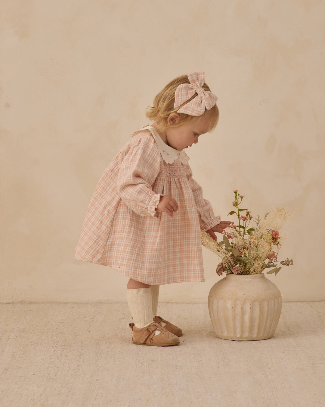 Callie Dress, Pink Plaid