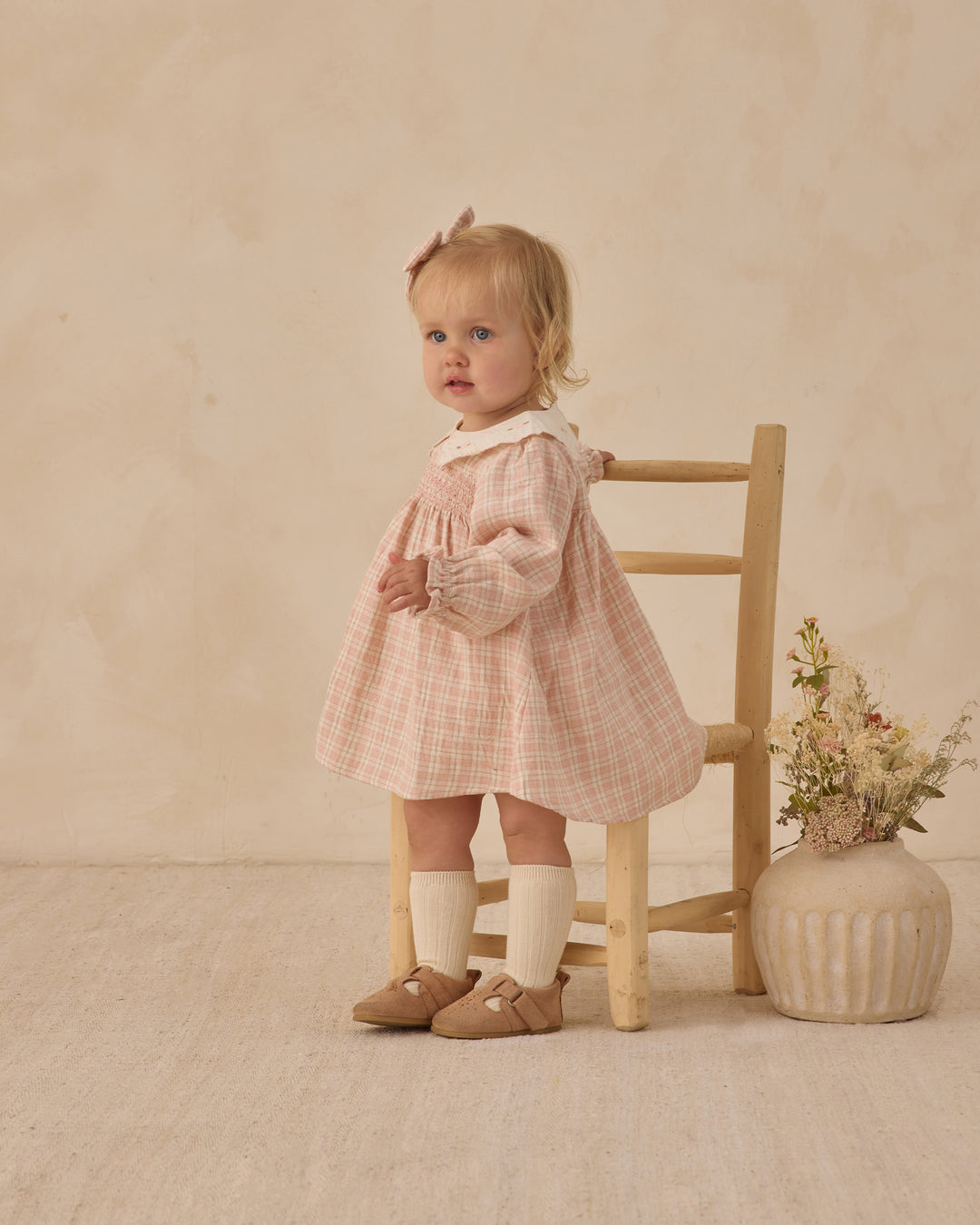 Callie Dress, Pink Plaid