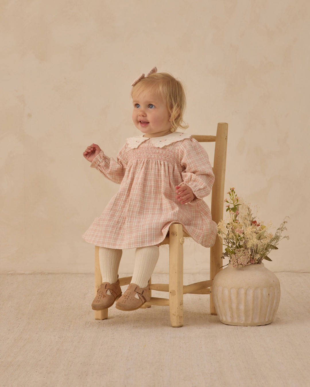 Callie Dress, Pink Plaid