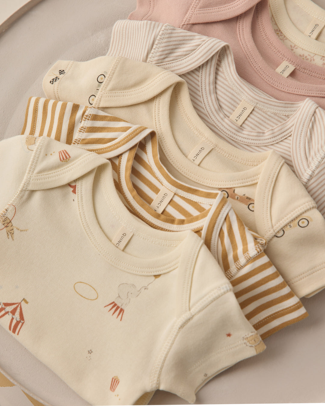S/S Bodysuit Pack Carnival, Honey Stripe