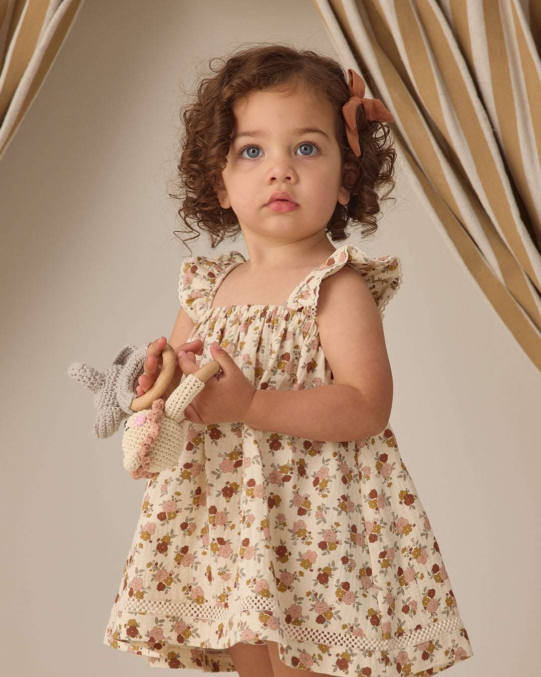 Bow W/ Clip, Set of 3 Sky, Blush, Poppy