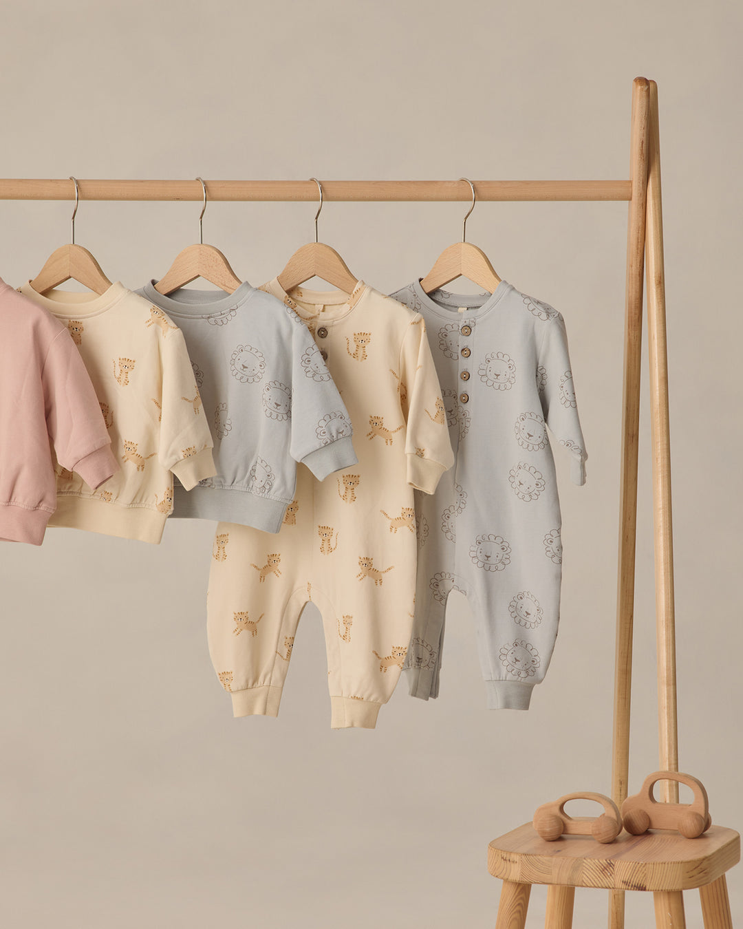 Relaxed Fleece Jumpsuit, Tigers