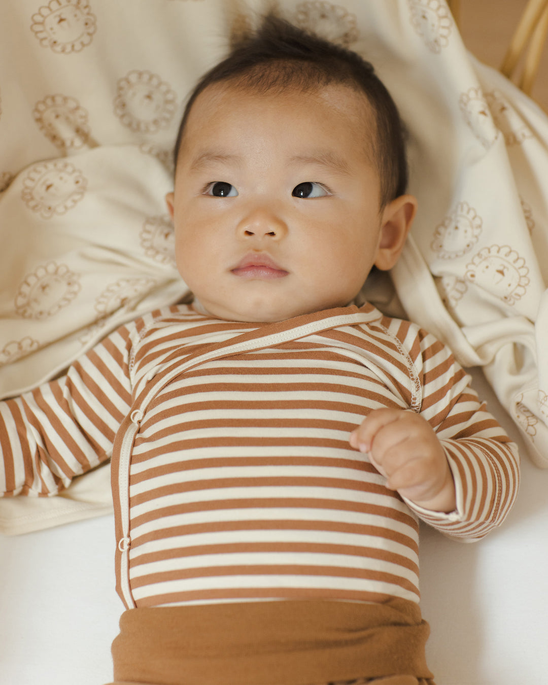 Baby Pant Set - Cinnamon + Natural