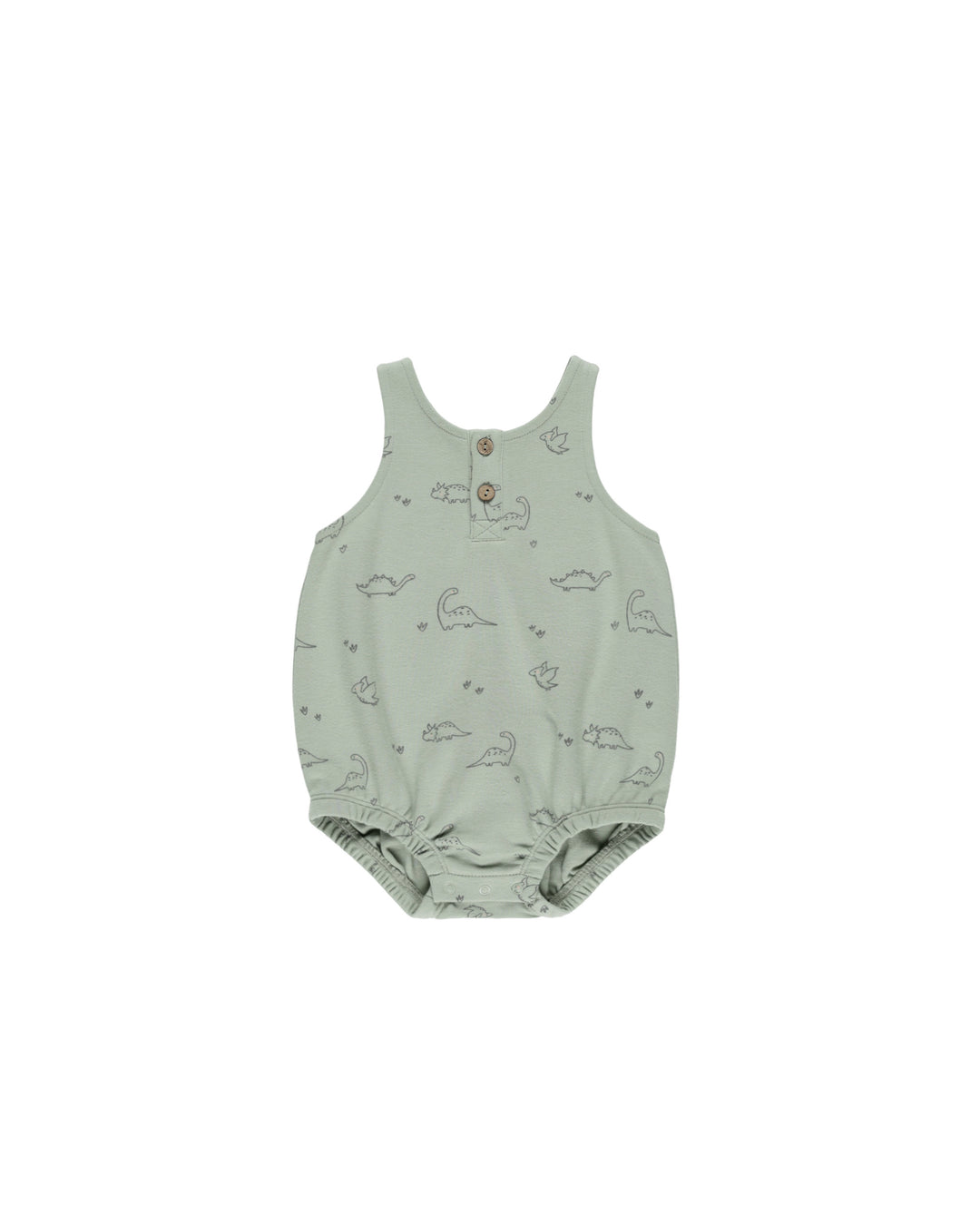 Sleeveless Bubble Romper, Dino