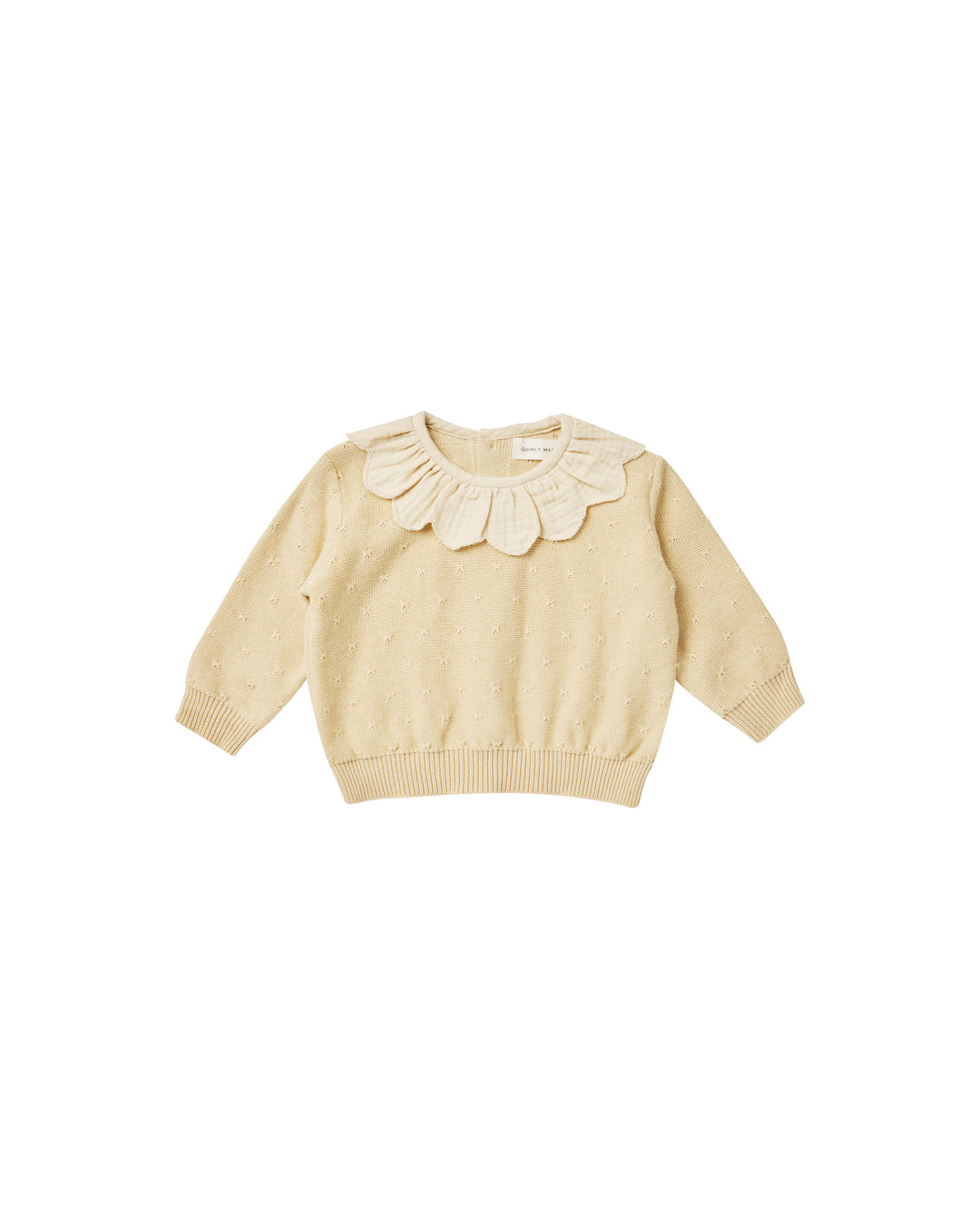 Petal Knit Sweater, Lemon