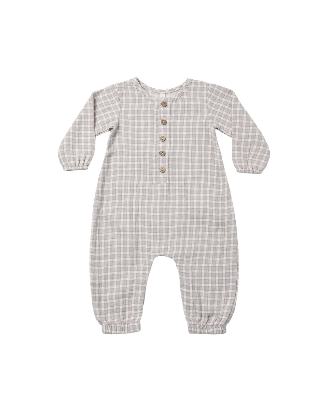 Woven Jumpsuit, Blue Gingham