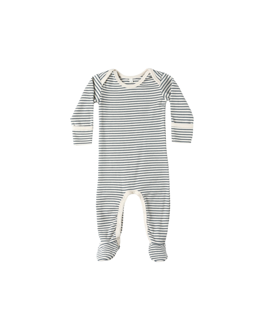 Baby Footie, Ocean Micro Stripe