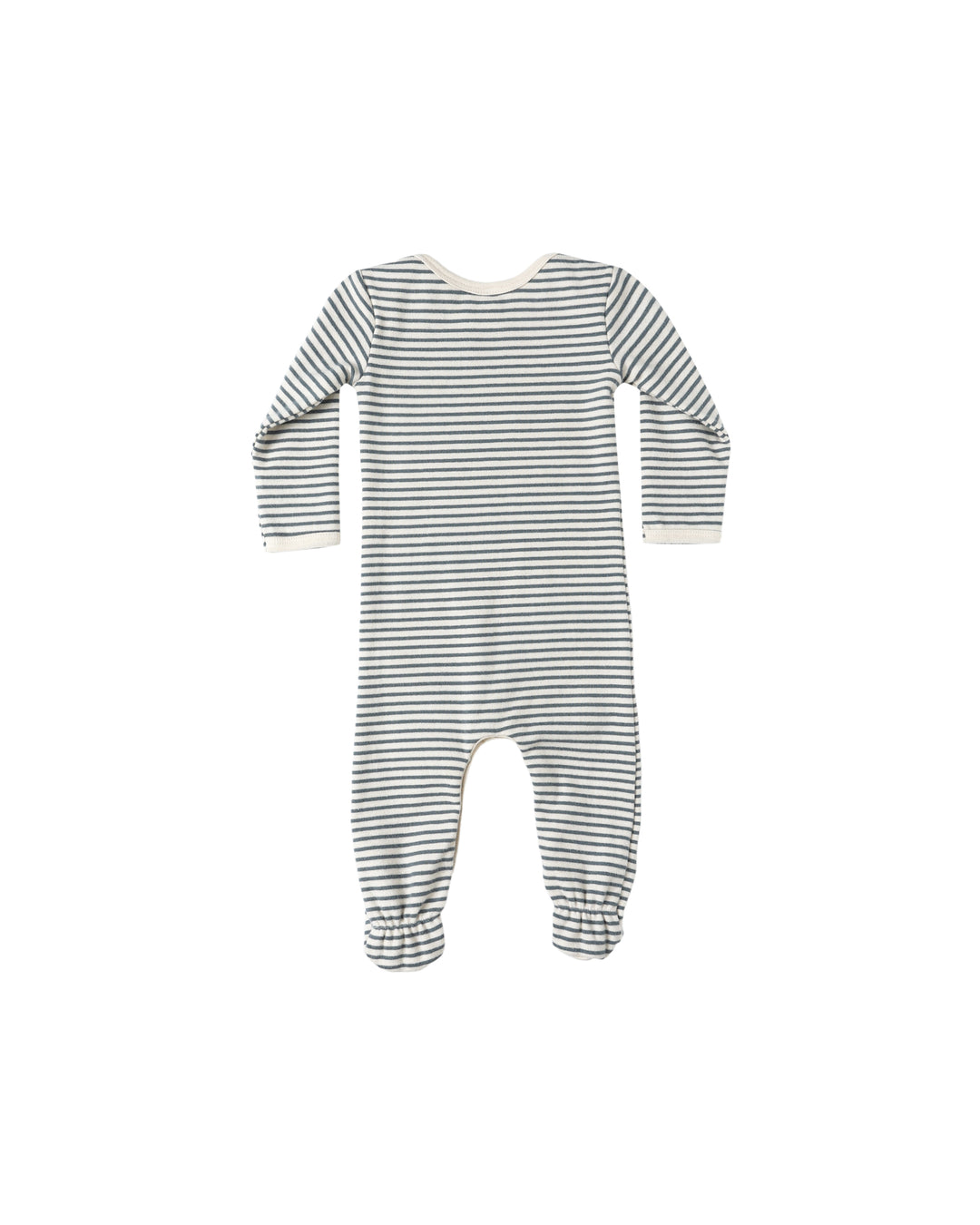 Baby Footie, Ocean Micro Stripe