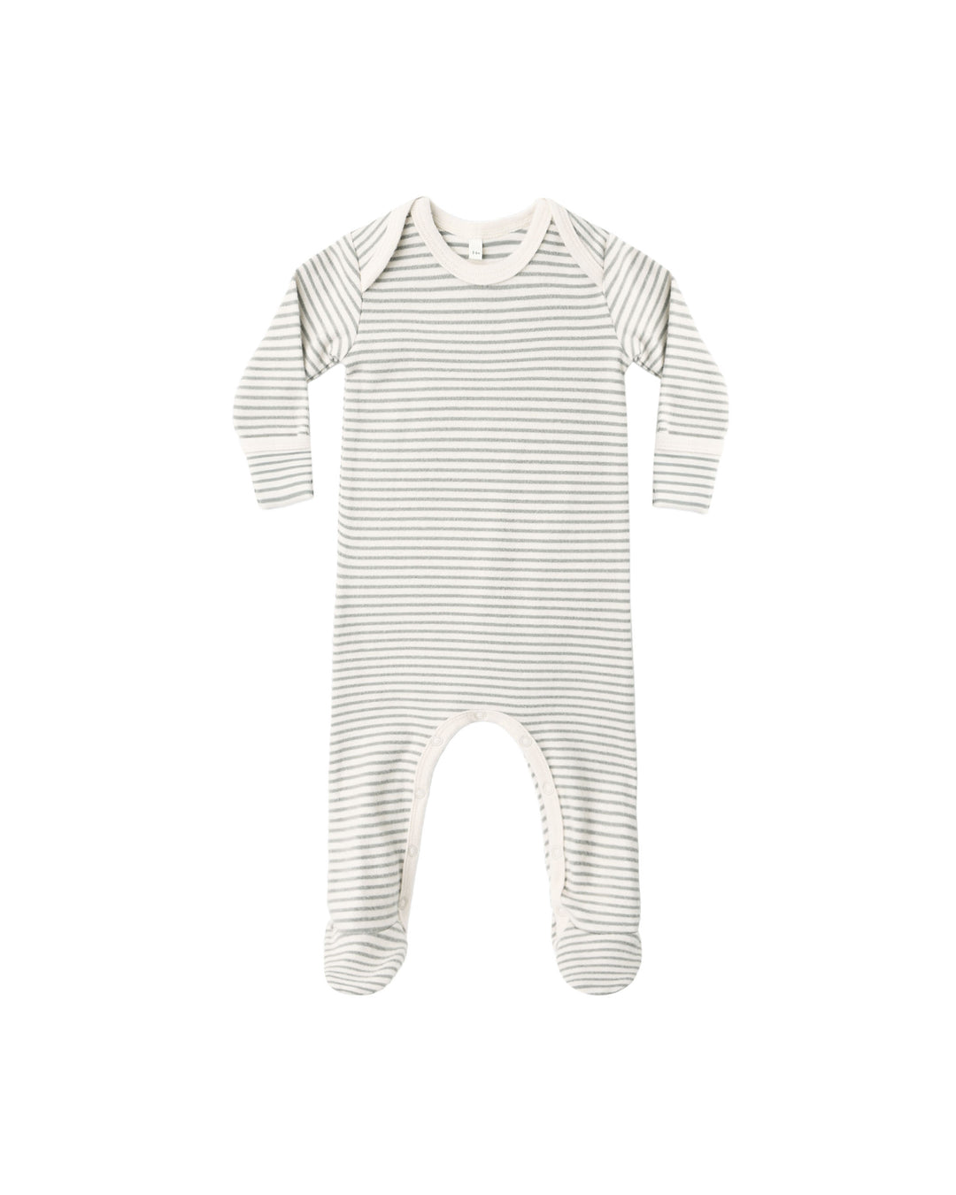 Baby Footie, Laurel Microstripe