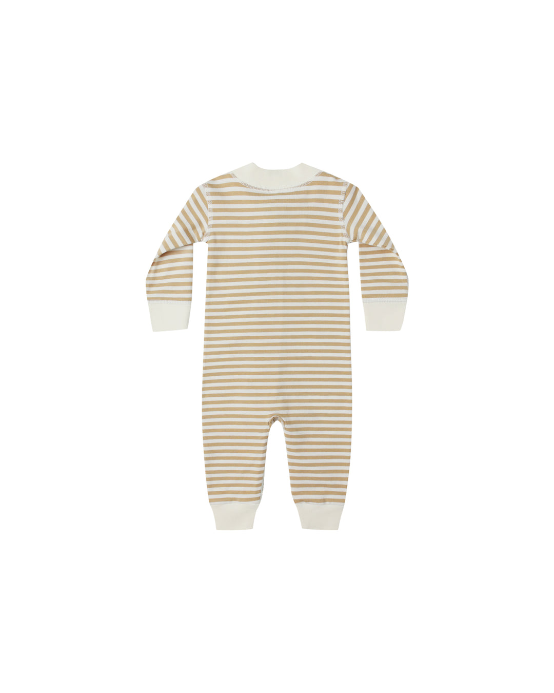 Zip L/S Sleeper, Gold Stripe