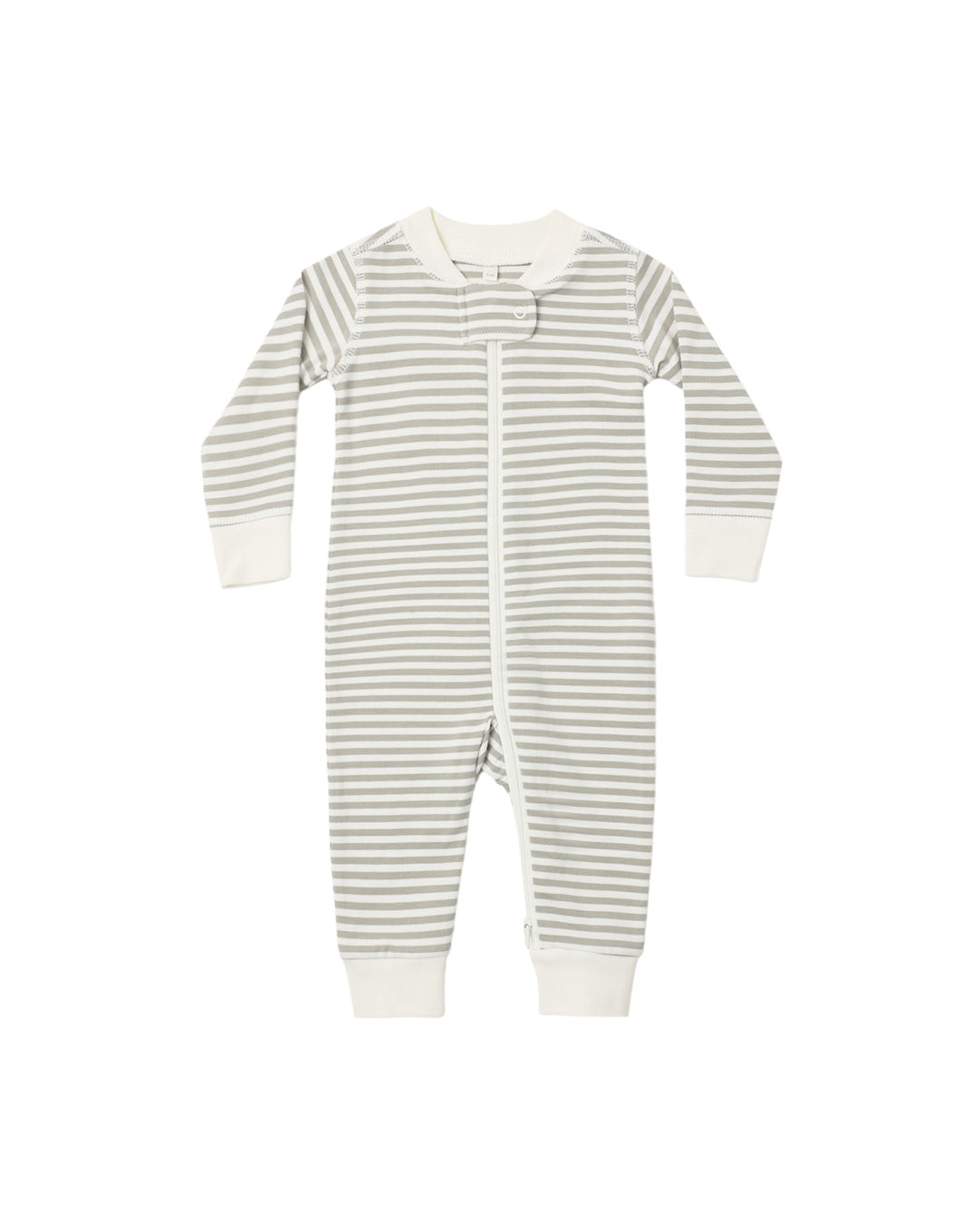 Zip L/S Sleeper, Laurel Stripe