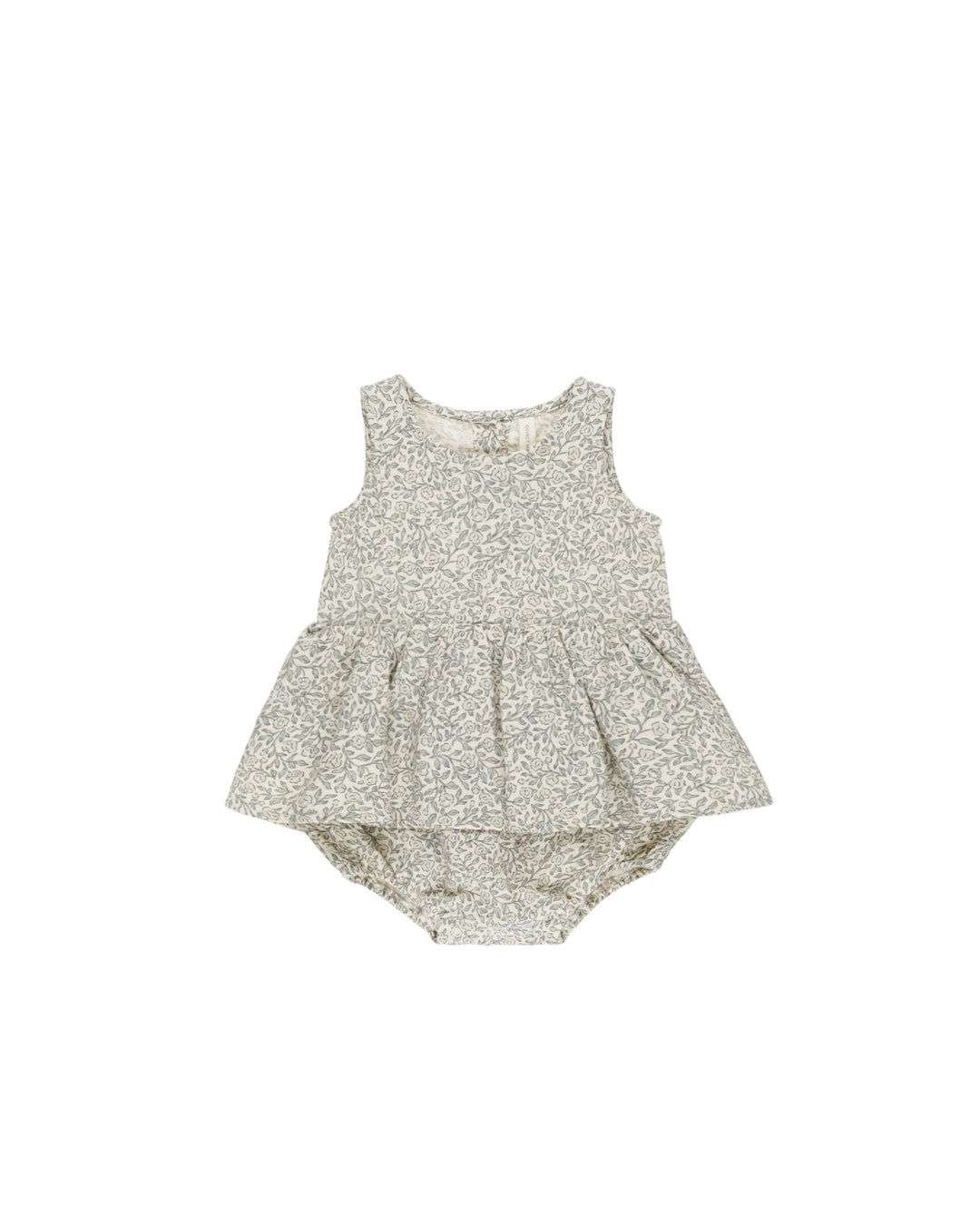 Skirted Tank Romper, Green Garden