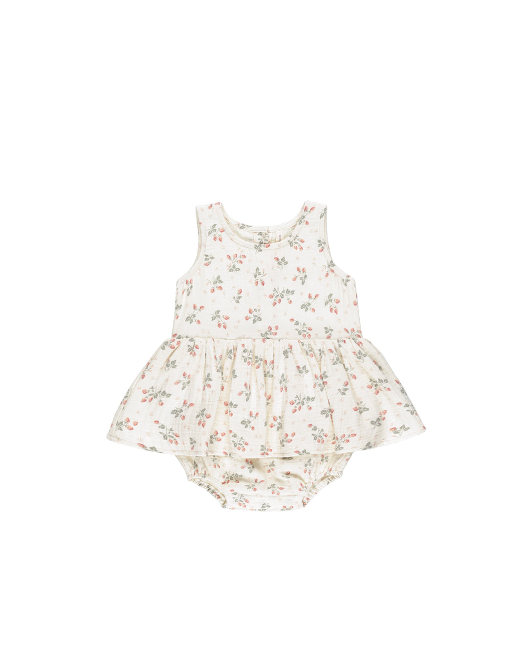 Skirted Tank Romper, Strawberries