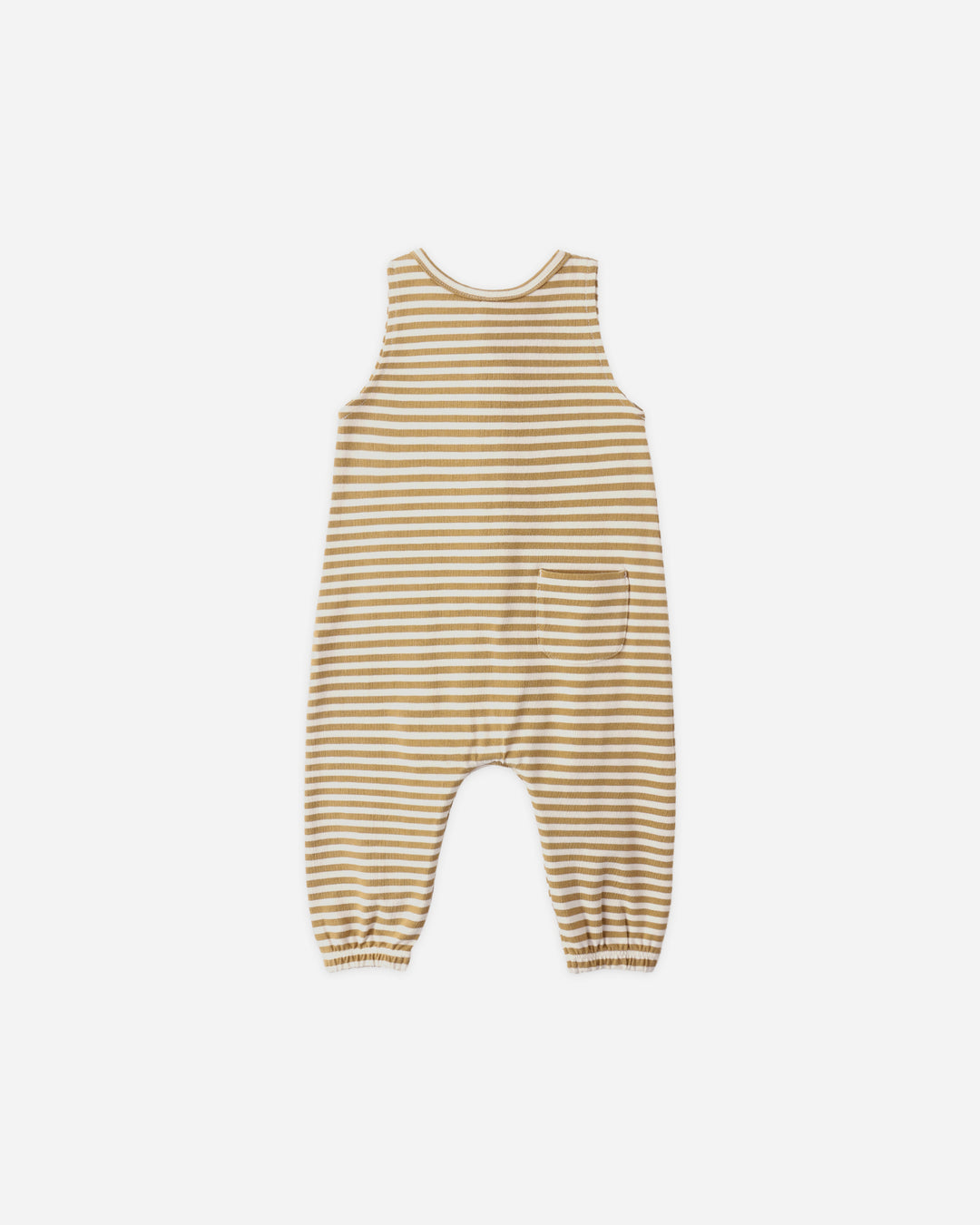 Sleeveless Jumpsuit, Honey Stripe
