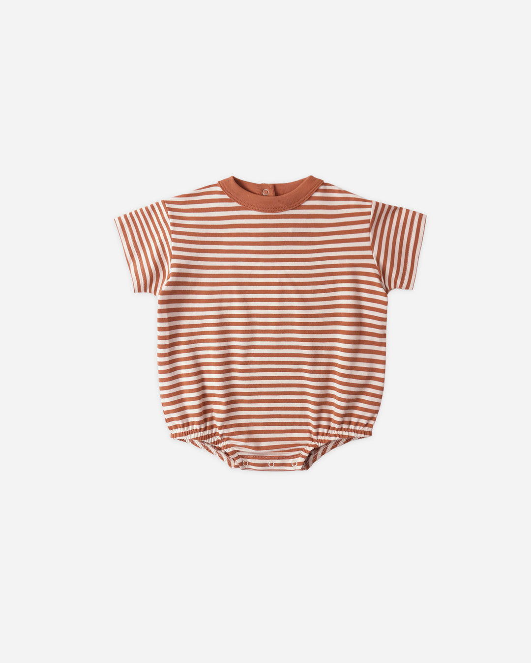 Relaxed Bubble Romper, Poppy Stripe
